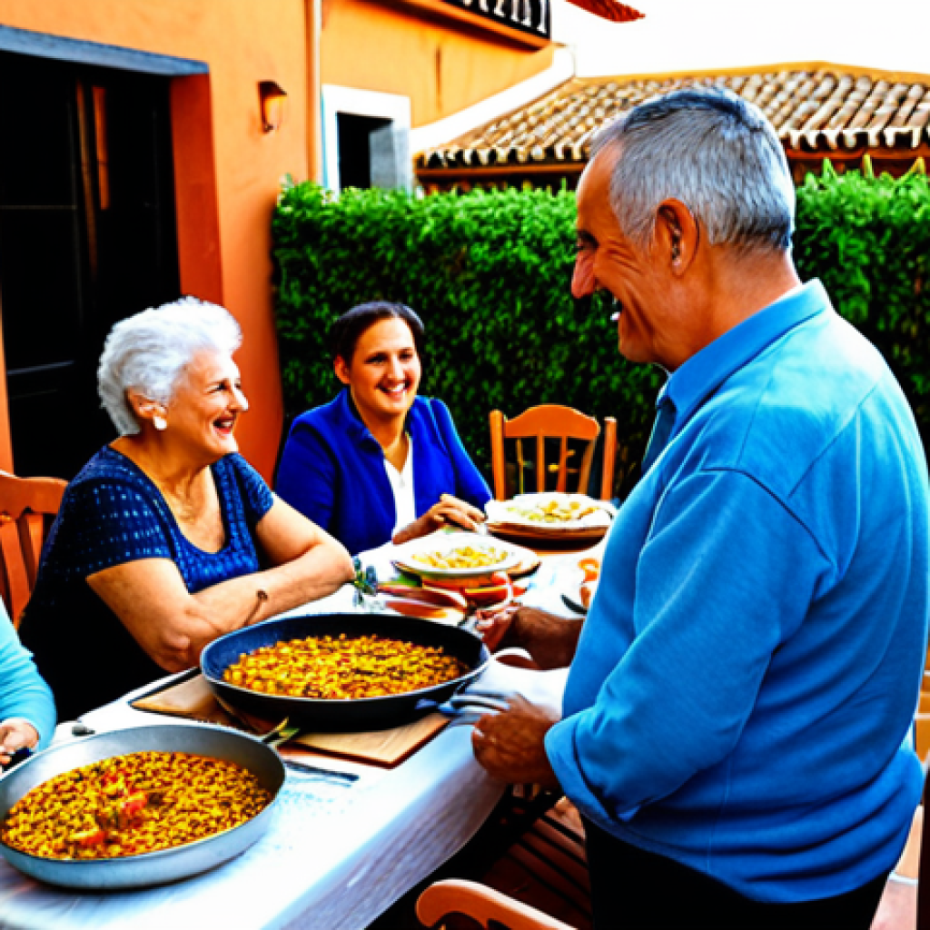 한국에서의 멀티제너레이션 주거 현황 - Warm Family Dinner**

"A multigenerational Spanish family (grandparents, parents, and children) shar...
