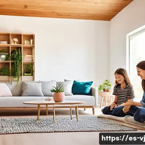 멀티제너레이션 주거의 환경적 지속 가능성 - **Prompt 1: Harmonious Multi-Generational Home with Smart Energy Management**
    "A brightly lit, m...