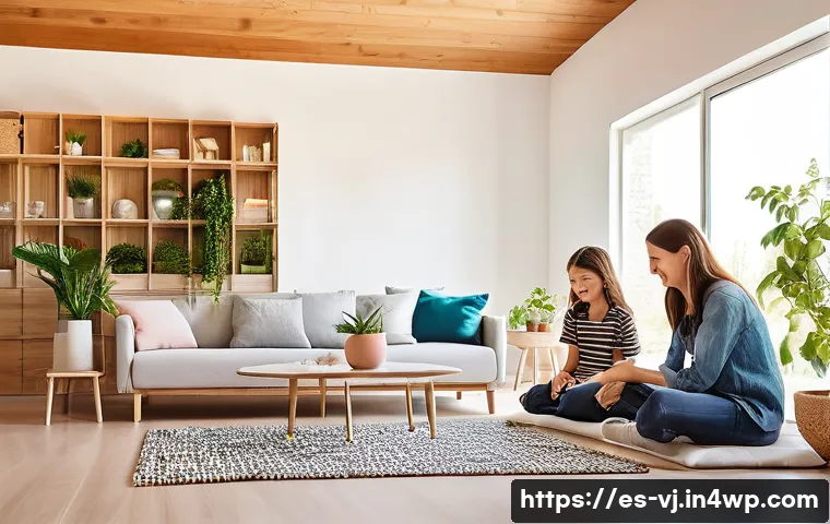 멀티제너레이션 주거의 환경적 지속 가능성 - **Prompt 1: Harmonious Multi-Generational Home with Smart Energy Management**
    "A brightly lit, m...