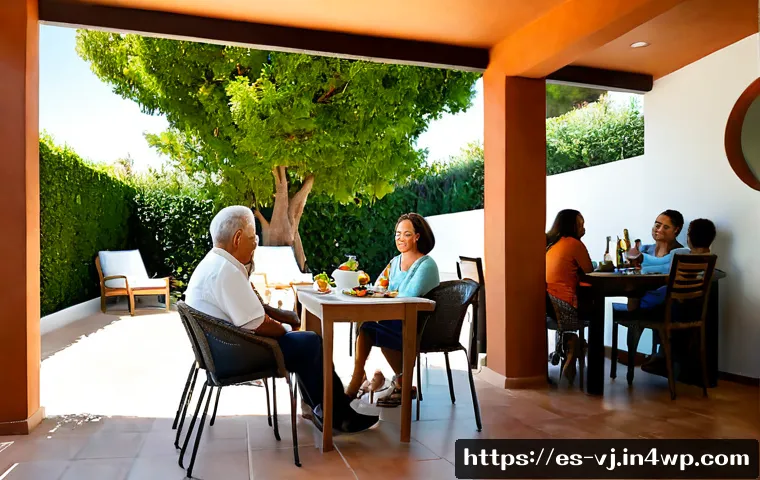 Home 17 멀티제너레이션 주거 홍보 방법 - Photorealistic wide-angle lifestyle scene of a multigenerational Spanish family in a bright modern c...